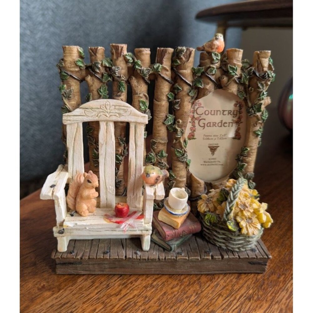 Dezine Photo Picture Frame Country Garden 3D Sunflower Cottagecore